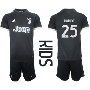Juventus Adrien Rabiot #25 Tredje trøje Børn 2023-24 Kort ærmer (+ korte bukser)